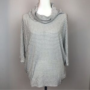 Laila Jayde Cowl Neck Knit Top Pullover Dolman Sleeve Size S